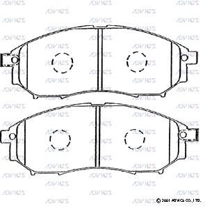 B1N036 Advics Brake Pads