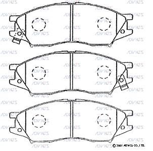 B1N037 Advics Brake Pads