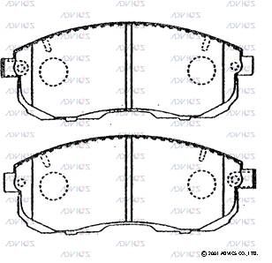 B1N039 Advics Brake Pads