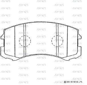 D1N004 Advics Brake Pads