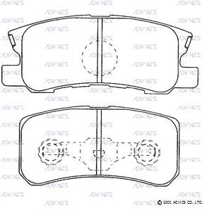 D2N097 Advics Brake Pads