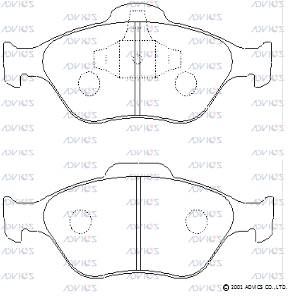 SN901 Advics Brake Pads