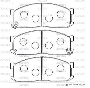 E1N009 Advics Brake Pads