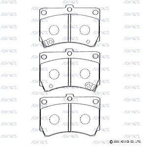 E1N014 Advics Brake Pads