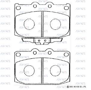 E1N019 Advics Brake Pads