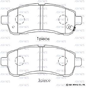 E1N080 Advics Brake Pads