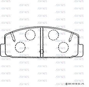 E2N033 Advics Brake Pads