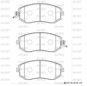 F1N018 Advics Brake Pads