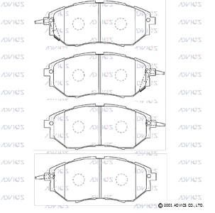 F1N019 Advics Brake Pads