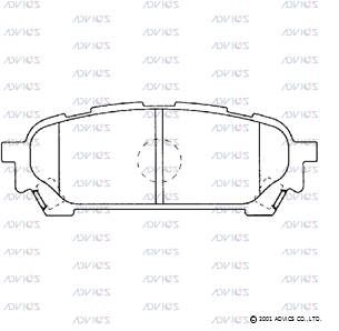 F2N016 Advics Brake Pads