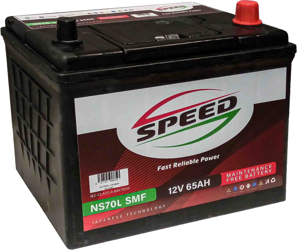 Speed NS70R SMF 65Ah Battery