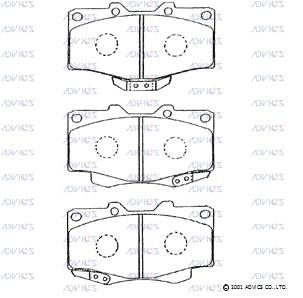 BPTO1019 Advics Brake Pads