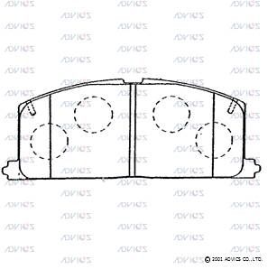 BPTO1007 Advics Brake Pads