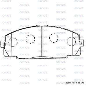 A1N050 Advics Brake Pads