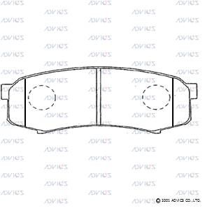 A2N012 Advics Brake Pads