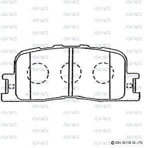 A2N104 Advics Brake Pads