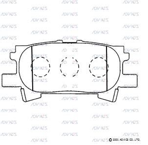 BPLX2001 Advics Brake Pads