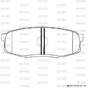 BPTO2013 Advics Brake Pads