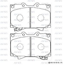 [BPADA1N005] A1N005 Advics Brake Pads