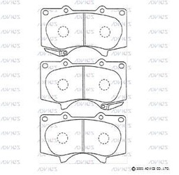 [BPTO1017] BPTO1017 Advics Brake Pads