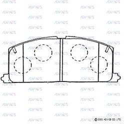 [BPTO1007] BPTO1007 Advics Brake Pads