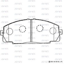 [A1N050] A1N050 Advics Brake Pads