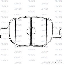 [BPADA1N065] A1N065 Advics Brake Pads