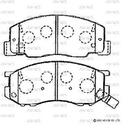 [BPADA1N096] A1N096 Advics Brake Pads