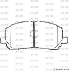 [BPADA1N103] A1N103 Advics Brake Pads