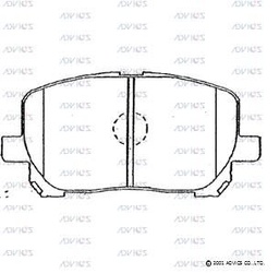 [BPADA1N105] A1N105 Advics Brake Pads