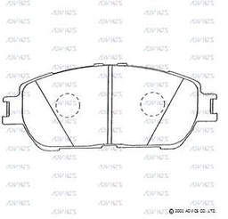 [BPADA1N106] A1N106 Advics Brake Pads