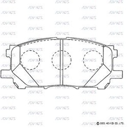 [BPLX1003] BPLX1003 Advics Brake Pads