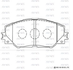 [BPTO1011] BPTO1011 Advics Brake Pads