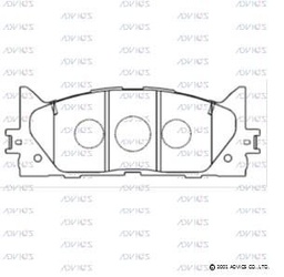 [BPADA1N154] A1N154 Advics Brake Pads