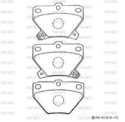 [BPADA2N007] A2N007 Advics Brake Pads