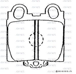 [BPADA2N099] A2N099 Advics Brake Pads