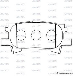 [BPLX2001] BPLX2001 Advics Brake Pads