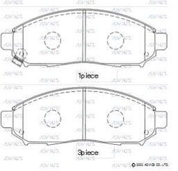 [B1N077] B1N077 Advics Brake Pads