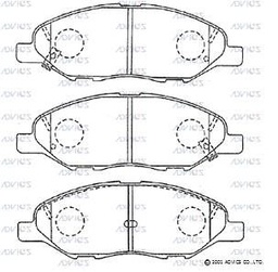 [SN898P] SN898P Advics Brake Pads