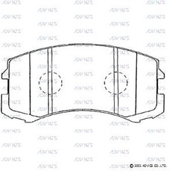 [D1N004] D1N004 Advics Brake Pads