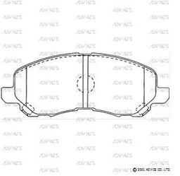 [D1N048] D1N048 Advics Brake Pads