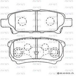 [D2N049] D2N049 Advics Brake Pads