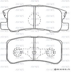 [D2N097] D2N097 Advics Brake Pads