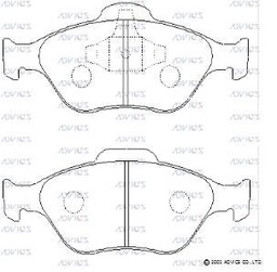 [SN901P] SN901 Advics Brake Pads