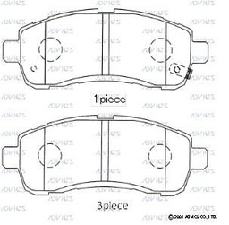 [E1N080] E1N080 Advics Brake Pads