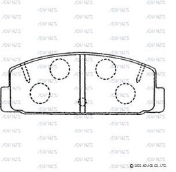 [E2N033] E2N033 Advics Brake Pads