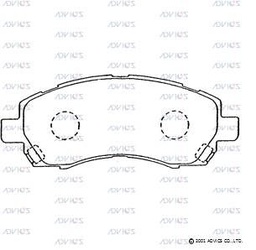 [F1N014] F1N014 Advics Brake Pads