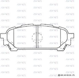 [F2N016] F2N016 Advics Brake Pads