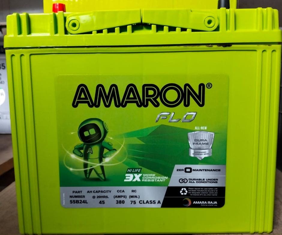 Battery Amaron NS60L SMF 45AH/400
