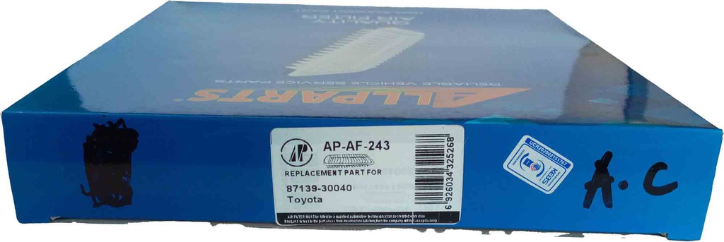 AP-AF-243 All Parts Cabin Filter